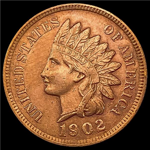 1902 Indian Head Cent CHOICE AU CHOICE AU