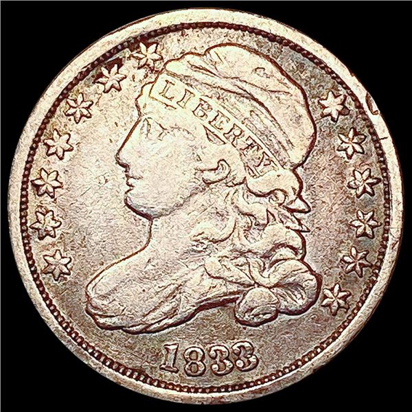 1833 Capped Bust Dime LIGHTLY CIRCULATED