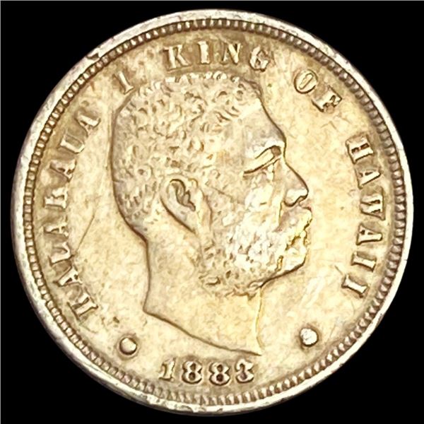 1883 Kingdom of Hawaii Dime NEARLY UNCIRCULATED