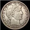 Image 1 : 1909 Barber Half Dollar NICELY CIRCULATED
