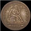 Image 1 : 1853 Arrows Seated Liberty Quarter UNCIRCULATED U