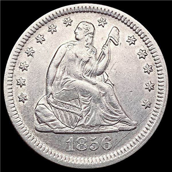 1856 Seated Liberty Quarter CHOICE AU