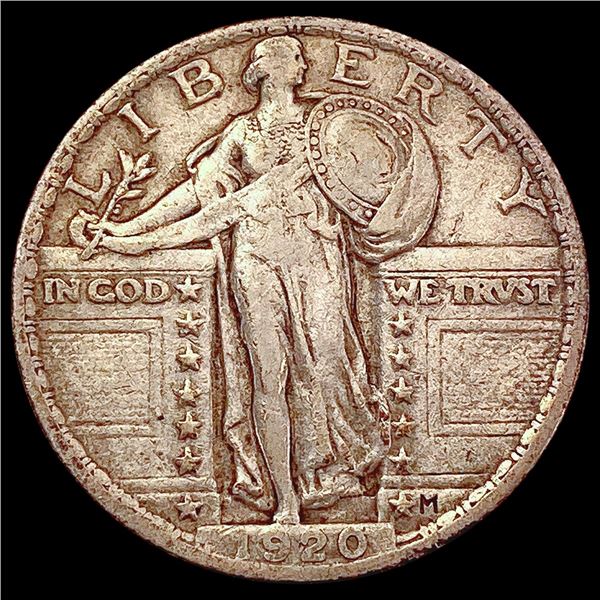 1920 Standing Liberty Quarter LIGHTLY CIRCULATED