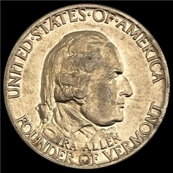 1927 Battle of Bennington Half Dollar GEM BU GEM