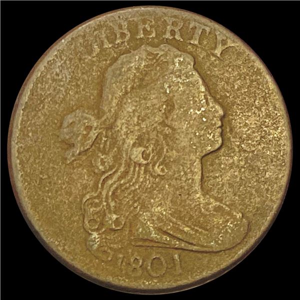 1801 Draped Bust Large Cent NICELY CIRCULATED