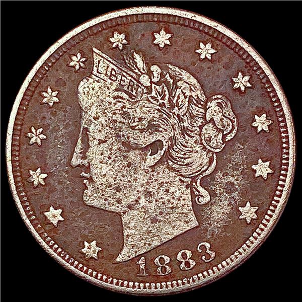 1883 With Cents Liberty Victory Nickel NICELY CIRC