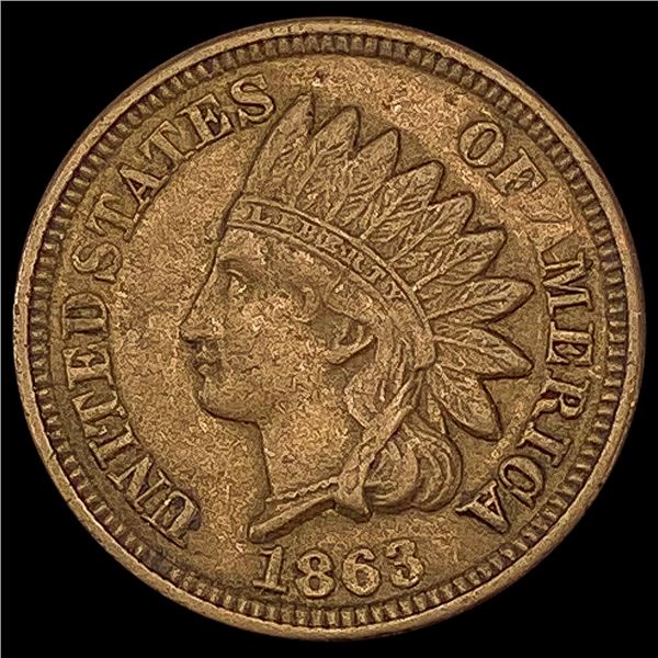 1863 Indian Head Cent CLOSELY UNCIRCULATED CLOSEL