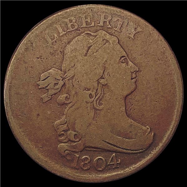 1804 Draped Bust Half Cent NICELY CIRCULATED