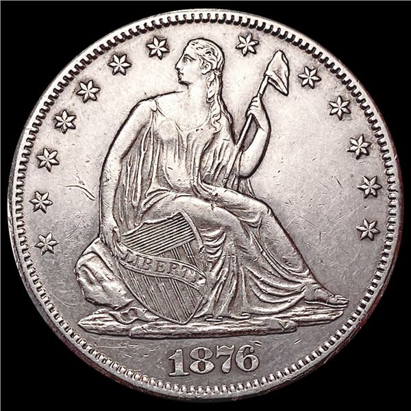 1876-CC Seated Liberty Half Dollar CHOICE AU