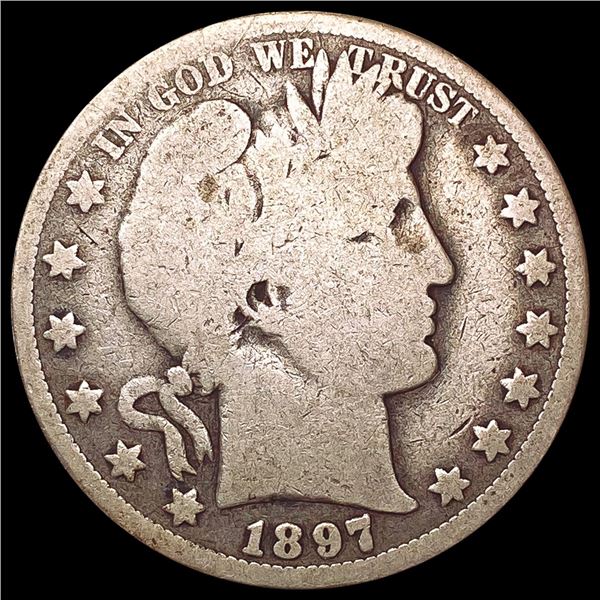 1897-O Barber Half Dollar NICELY CIRCULATED