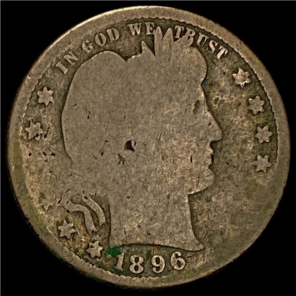 1896 Barber Quarter NICELY CIRCULATED NICELY CIRC