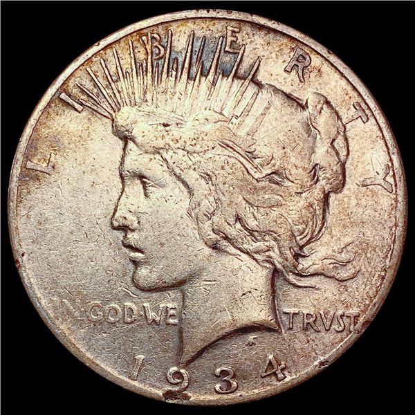 1934-S Silver Peace Dollar NICELY CIRCULATED