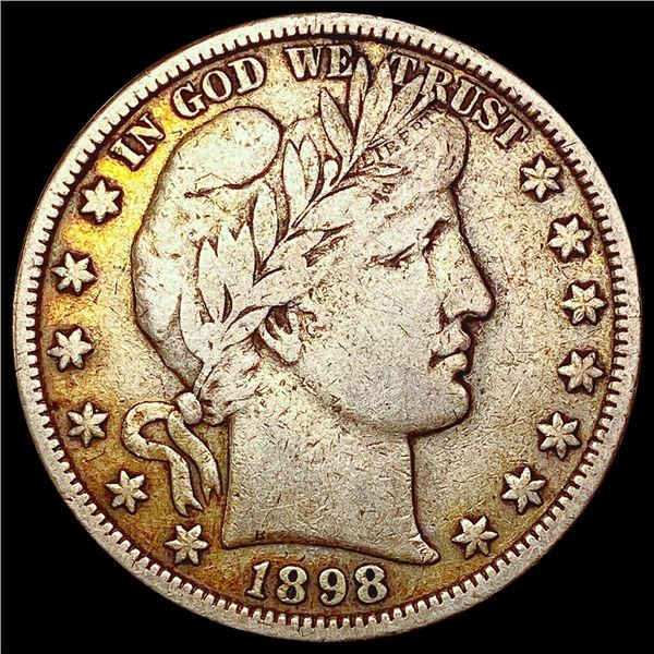 1898 Barber Half Dollar LIGHTLY CIRCULATED
