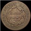 Image 2 : 1825 Classic Head Half Cent NICELY CIRCULATED