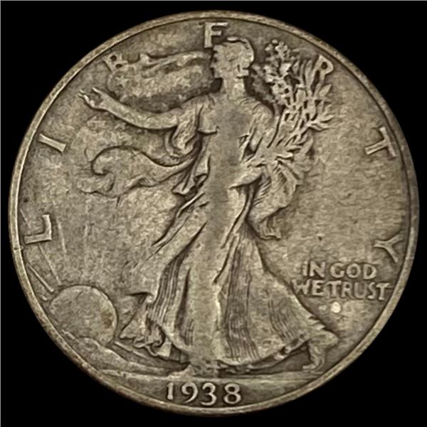 1938-D Walking Liberty Half Dollar LIGHTLY CIRCUL