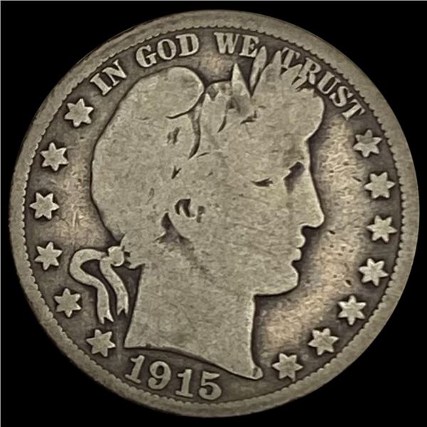 1915 Barber Half Dollar NICELY CIRCULATED NICELY