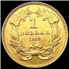 Image 2 : 1862 Rare Gold Dollar UNCIRCULATED