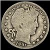 1901-S Barber Half Dollar NICELY CIRCULATED NICEL