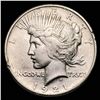 1921 Silver Peace Dollar NEARLY UNCIRCULATED