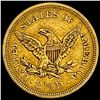 Image 2 : 1843 Liberty Head Quarter Eagle CLOSELY UNCIRCULA
