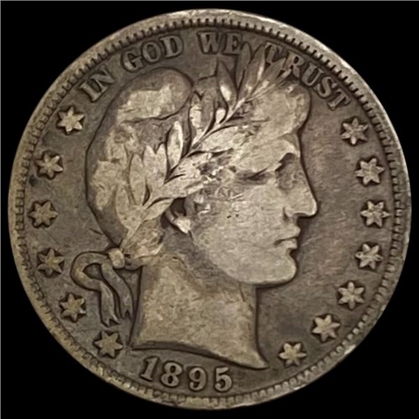 1895 Barber Half Dollar LIGHTLY CIRCULATED LIGHTL