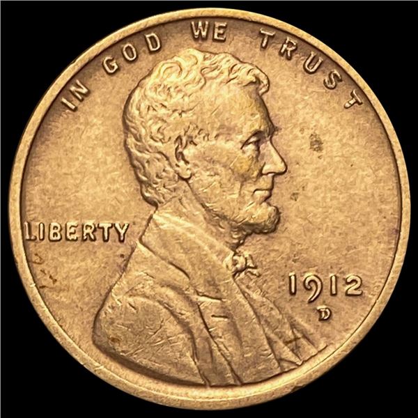 1912-D Lincoln Wheat Cent CLOSELY UNCIRCULATED CL