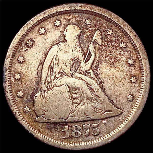 1875-S Twenty Cent Piece NICELY CIRCULATED