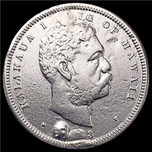 1883 Kingdom of Hawaii Half Dollar NICELY CIRCULAT