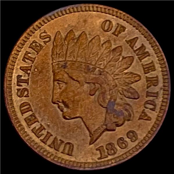 1869 Indian Head Cent CLOSELY UNCIRCULATED CLOSEL