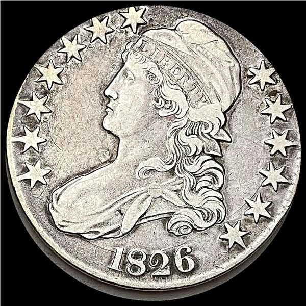 NEARLY UNCIRCULATED 1826 Capped Bust Half Dollar