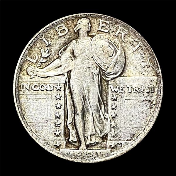 NEARLY UNCIRCULATED 1921 Silver Standing Liberty Quarter