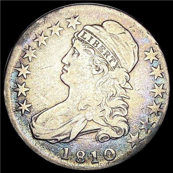 LIGHTLY CIRCULATED 1810 Capped Bust Half Dollar