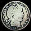 Image 1 : NICELY CIRCULATED 1915-D Silver Barber Half Dollar