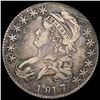 Image 1 : LIGHTLY CIRCULATED 1817 Silver Capped Bust Half Dollar