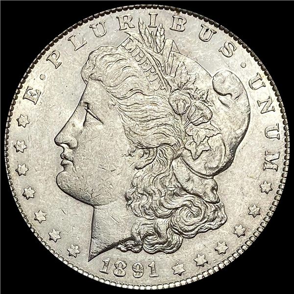 CLOSELY UNCIRCULATED 1891 Morgan Silver Dollar