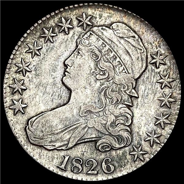 NEARLY UNCIRCULATED 1826 Capped Bust Half Dollar