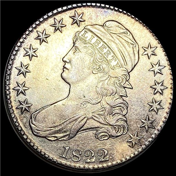 CHOICE AU 1822 Capped Bust Half Dollar