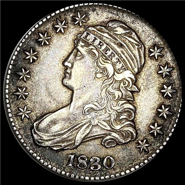 NEARLY UNCIRCULATED 1830 Capped Bust Half Dollar