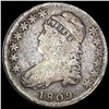 Image 1 : NICELY CIRCULATED 1809 Capped Bust Half Dollar