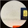 Image 1 : UNCIRCULATED PAMP Suisse 1g Gold Bar .9999 Fine in Assay Card