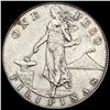 Image 2 : UNCIRCULATED 1907-S Silver Philippines One Peso