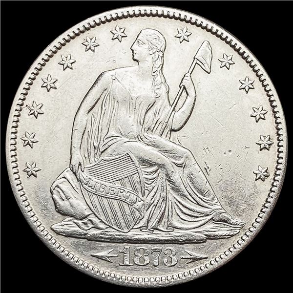 1873 Arrows Seated Liberty Half Dollar UNCIRCULAT