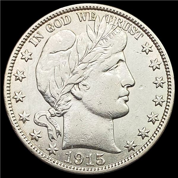1915-S Barber Half Dollar CLOSELY UNCIRCULATED