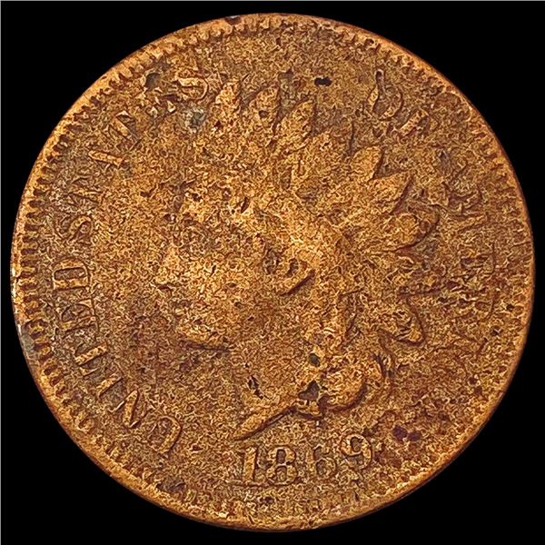 1869 Indian Head Cent NICELY CIRCULATED