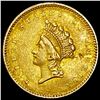 Image 1 : 1854 Indian Princess Head Gold Dollar HIGH GRADE