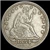 Image 1 : 1854 Arrows Seated Liberty Quarter NEARLY UNCIRCU
