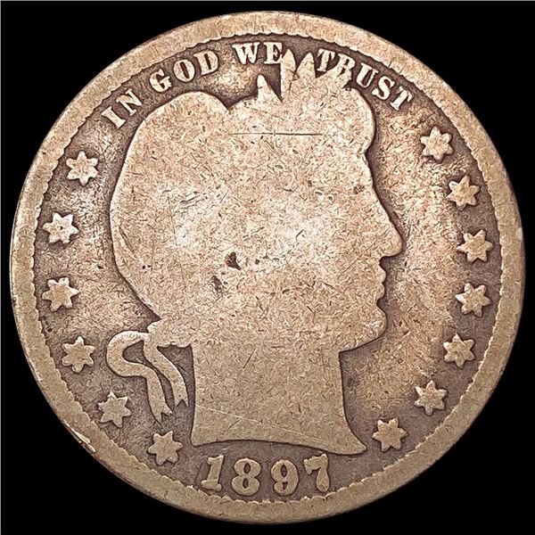 1897-S Barber Quarter NICELY CIRCULATED