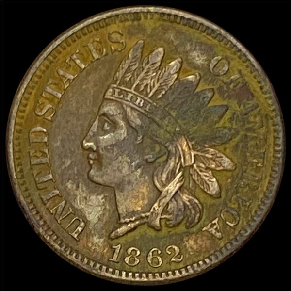 1862 Indian Head Cent CHOICE AU CHOICE AU
