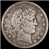 Image 1 : 1893-S Barber Half Dollar NICELY CIRCULATED NICEL