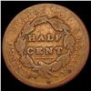 Image 2 : 1829 Classic Head Half Cent NICELY CIRCULATED
